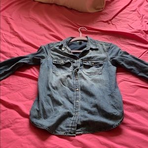 J.Crew Western chambray shirt in vintage indigo